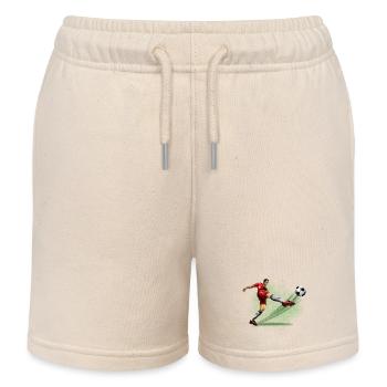 soccer player - Short de jogging enfant bio Stanley/Stella - écru doux - Devant