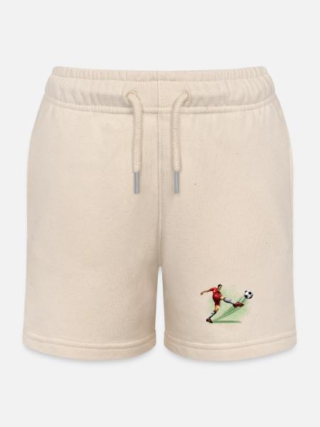 Fußballer - Kinder Organic Joggingshorts Mini Bolter von Stanley/Stella - Natur