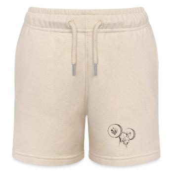 Weightlifting - Kids Organic Sweat Shorts by Stanley/Stella - soft Ecru - Front