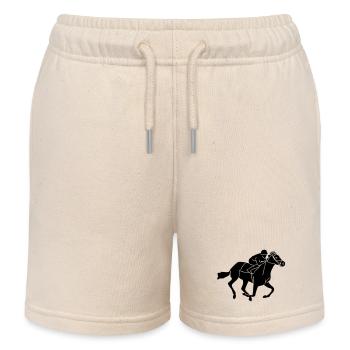 Équestre - courses de galop - Short de jogging enfant bio Stanley/Stella - écru doux - Devant