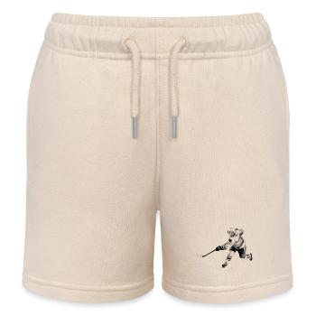 Eishockey - Kinder Organic Joggingshorts Mini Bolter von Stanley/Stella - Natur - Vorne
