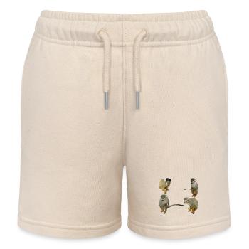 Singes - Short de jogging enfant bio Stanley/Stella - écru doux - Devant