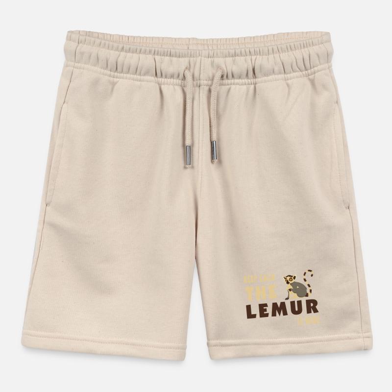 Keep Calm Lemur is here / Cadeau Short de jogging enfant bio Stanley/Stella