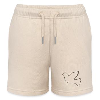 Friedenstaube - Kinder Organic Joggingshorts Mini Bolter von Stanley/Stella - Natur - Vorne