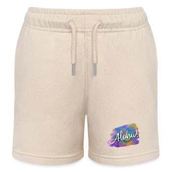 Aloha! - Kids Organic Sweat Shorts by Stanley/Stella - soft Ecru - Front