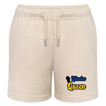 Ukraine Königin - Kinder Organic Joggingshorts Mini Bolter von Stanley/Stella - Natur - Vorne