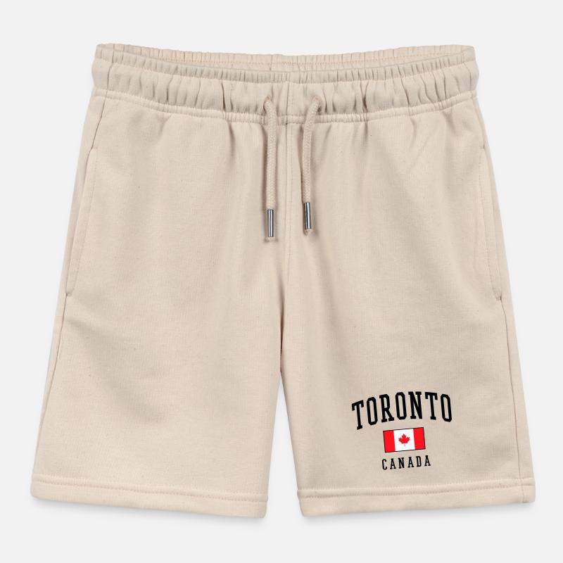 Idée cadeau pour le design du drapeau du Canada à Toronto Short de jogging enfant bio Stanley/Stella