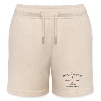 Gran Canaria, Relax, Leuchtturm Punta de Sardina - Kinder Organic Joggingshorts Mini Bolter von Stanley/Stella - Natur - Vorne