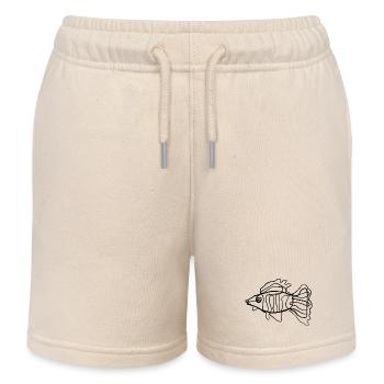 Poisson - Short de jogging enfant bio Stanley/Stella - écru doux - Devant