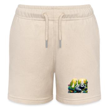 40 Jahre Faultier 40. Geburtstag Geschenk - Kinder Organic Joggingshorts Mini Bolter von Stanley/Stella - Natur - Vorne