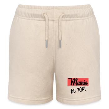 MAMIE - Short de jogging enfant bio Stanley/Stella - écru doux - Devant