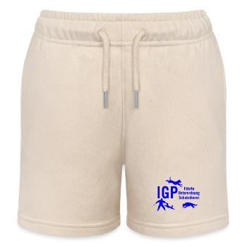 IGP Hundesport - Blau - Kinder Organic Joggingshorts Mini Bolter von Stanley/Stella - Natur - Vorne