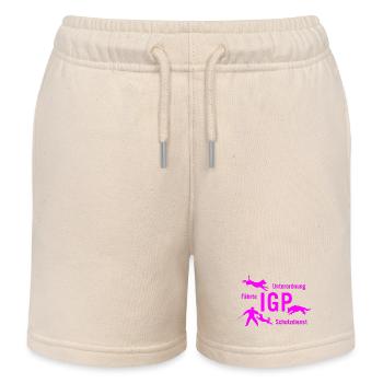 IGP Hundesport - pink - Kinder Organic Joggingshorts Mini Bolter von Stanley/Stella - Natur - Vorne