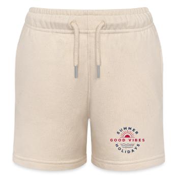Good Summer Holiday Vibes im Urlaub USA - Kinder Organic Joggingshorts Mini Bolter von Stanley/Stella - Natur - Vorne
