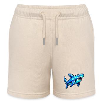 Requin - Short de jogging enfant bio Stanley/Stella - écru doux - Devant