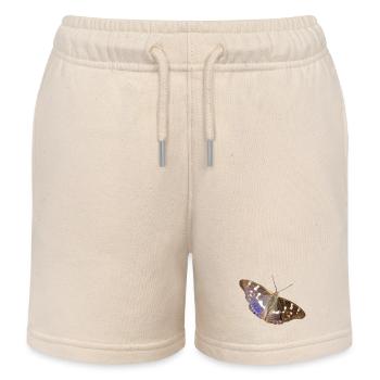 Petit empereur pourpre - Short de jogging enfant bio Stanley/Stella - écru doux - Devant