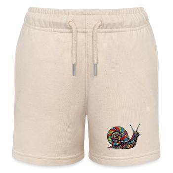 Schnecke - Kinder Organic Joggingshorts Mini Bolter von Stanley/Stella - Natur - Vorne