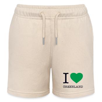 J’AIME LE GROENLAND Grönland - Short de jogging enfant bio Stanley/Stella - écru doux - Devant