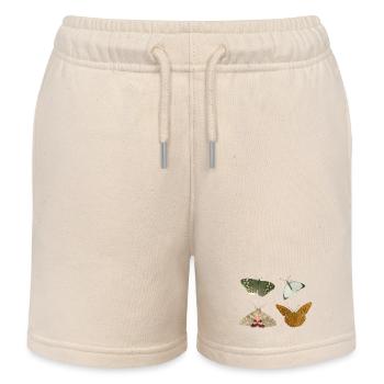 Insekten Schmetterlinge - Kinder Organic Joggingshorts Mini Bolter von Stanley/Stella - Natur - Vorne