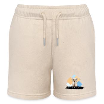 JvG Marder "Zermarder da nit is Hirn." - Kinder Organic Joggingshorts Mini Bolter von Stanley/Stella - Natur - Vorne