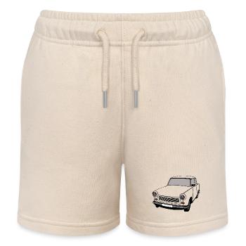  ,Trabi , GDR, Car, GDR, East Germany - Kids Organic Sweat Shorts by Stanley/Stella - soft Ecru - Front