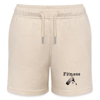 Fitness - Kids Organic Sweat Shorts by Stanley/Stella - soft Ecru - Front