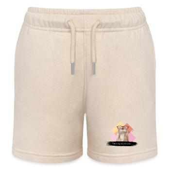 JvG Otter "Otternormalverbraucha." - Kinder Organic Joggingshorts Mini Bolter von Stanley/Stella - Natur - Vorne