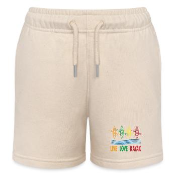 Live Love Kayak Kayak Kayak Kayak Canoë Kayak - Short de jogging enfant bio Stanley/Stella - écru doux - Devant