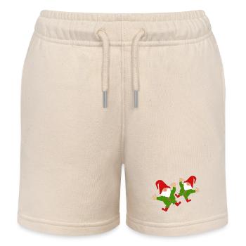Lustige Wichtel - Kinder Organic Joggingshorts Mini Bolter von Stanley/Stella - Natur - Vorne