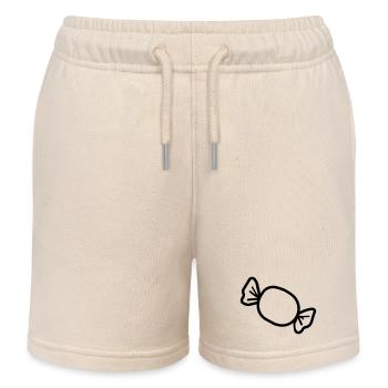 Bonbon - Short de jogging enfant bio Stanley/Stella - écru doux - Devant