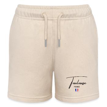 Elegant design by Toulouse, Toulouse France - Kids Organic Sweat Shorts by Stanley/Stella - soft Ecru - Front