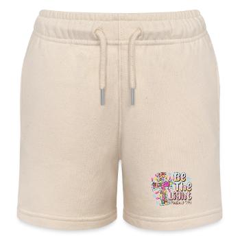 Be The Light Cross Prism - Short de jogging enfant bio Stanley/Stella - écru doux - Devant
