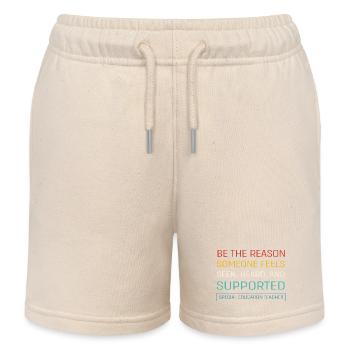 Special Needs School Teacher Special Education Pedagogue - Kids Organic Sweat Shorts by Stanley/Stella - soft Ecru - Front
