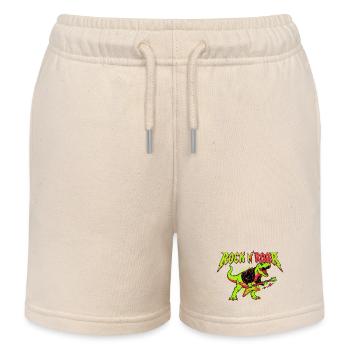 Rock N Roar Dino Rocker - Short de jogging enfant bio Stanley/Stella - écru doux - Devant