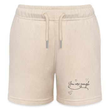 Du bist genug - Kinder Organic Joggingshorts Mini Bolter von Stanley/Stella - Natur - Vorne