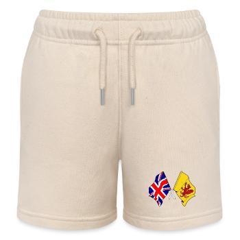 Somerset + Great Britain crossed - Kids Organic Sweat Shorts by Stanley/Stella - soft Ecru - Front