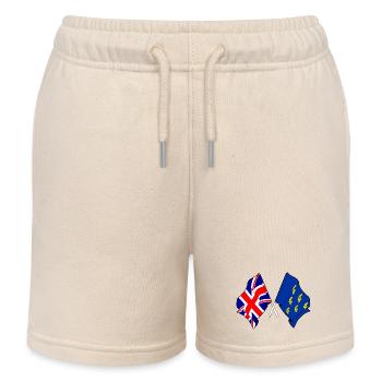 West Sussex Flagge & britische Flagge - Kinder Organic Joggingshorts Mini Bolter von Stanley/Stella - Natur - Vorne