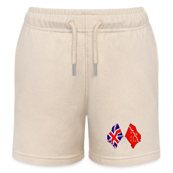 East Sussex & Great Britain Cross - Kinder Organic Joggingshorts Mini Bolter von Stanley/Stella - Natur - Vorne
