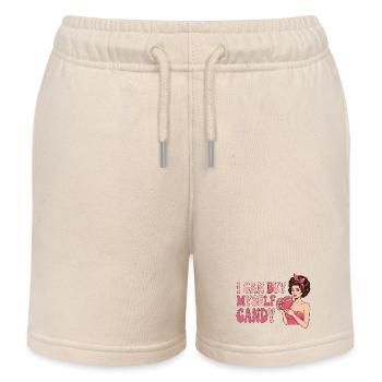 Je peux m’acheter des bonbons – design pop-art rétro - Short de jogging enfant bio Stanley/Stella - écru doux - Devant
