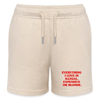 Everything I Love Illegal Expensive Blonde Männer - Kinder Organic Joggingshorts Mini Bolter von Stanley/Stella - Natur - Vorne