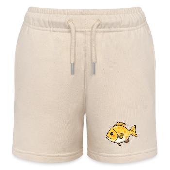 Poisson - Short de jogging enfant bio Stanley/Stella - écru doux - Devant
