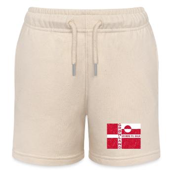 Grönland Nicht zu verkaufen Emblem - Kinder Organic Joggingshorts Mini Bolter von Stanley/Stella - Natur - Vorne