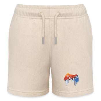 Gamer Retro - Short de jogging enfant bio Stanley/Stella - écru doux - Devant
