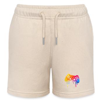 Gamer  - Kinder Organic Joggingshorts Mini Bolter von Stanley/Stella - Natur - Vorne