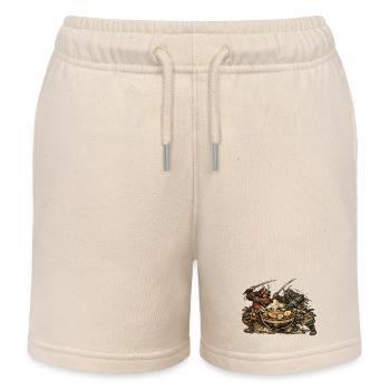 Ramen Nudeln Schlacht der Samurai Japan cool - Kinder Organic Joggingshorts Mini Bolter von Stanley/Stella - Natur - Vorne