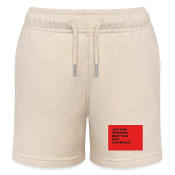 LOVE - Kinder Organic Joggingshorts Mini Bolter von Stanley/Stella - Natur - Vorne