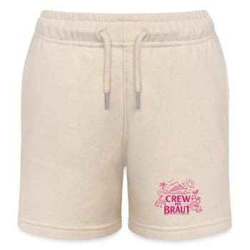 Crew der Braut – JGA Cruise Kreuzfahrt - Kinder Organic Joggingshorts Mini Bolter von Stanley/Stella - Natur - Vorne