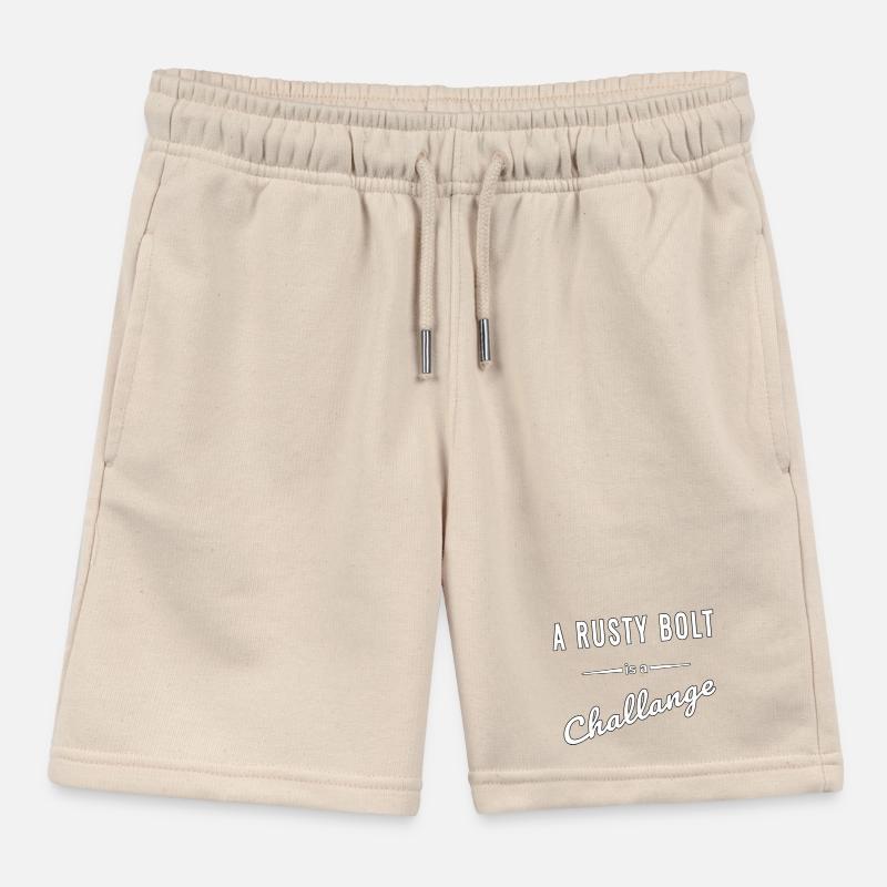 A Rusty Bolt ist eine echte Challenge – Spruch Kinder Organic Joggingshorts Mini Bolter von Stanley/Stella