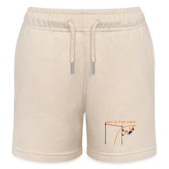 Pole vault - Sky is the Limit - Kids Organic Sweat Shorts by Stanley/Stella - soft Ecru - Front