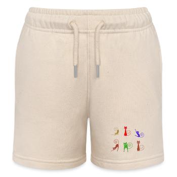Katzen - Kinder Organic Joggingshorts Mini Bolter von Stanley/Stella - Natur - Vorne